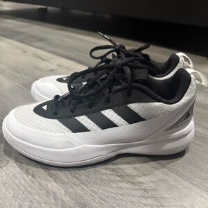 Adidas Men's Black and White Athletic Sneakers